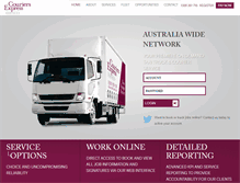 Tablet Screenshot of couriers.com.au